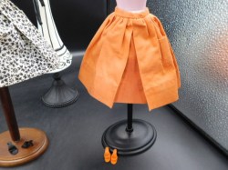 pak gathered skirts 2 orange